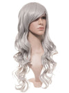 Silver Grey Long Curly Party Wig