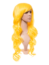 Yellow Long Curly Party Wig