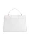 White Semi-Transparent Top Handle Shoulder Bag