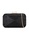 Black Sequin Rounded Edge Box Clutch Bag