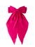 Large Fuchsia Satin Hair Bow with Clip