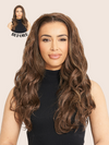 26 Inch Beach Wave Half Head Wig