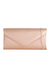 Metallic Rose Gold Faux Leather Envelope Clutch Bag