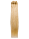 Pure Blonde 18" Double Drawn Human Hair Clip In Extensions