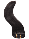 Natural Black 18" Double Drawn Human Hair Clip In Extensions