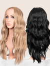  25 Inch Brushed Out Waves Half Head Wig