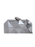 Black Geometric Metal Box Clutch Bag