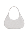 Silver Diamante Half Moon Mini Bag