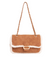 Tanned Brown Shearling Effect Faux Suede Shoulder Bag