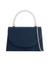 Navy Faux Suede Diamante Top Handbag