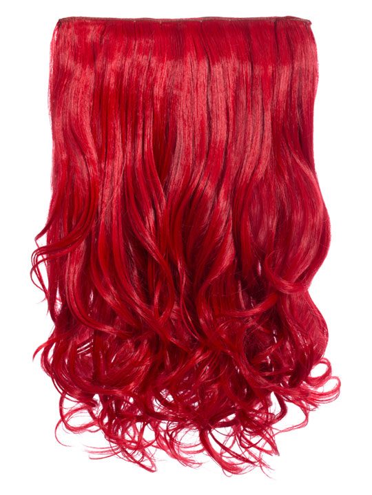 hair pieces red