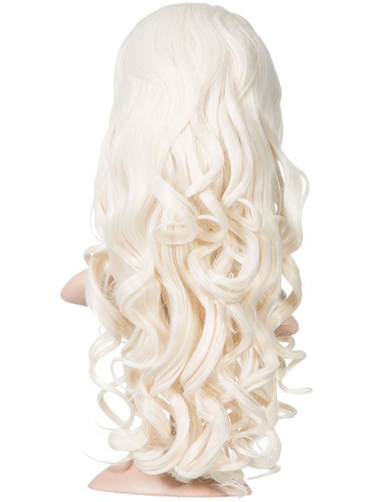 Eva Long Curly Half Head Wig In Bleach Blonde Koko Couture