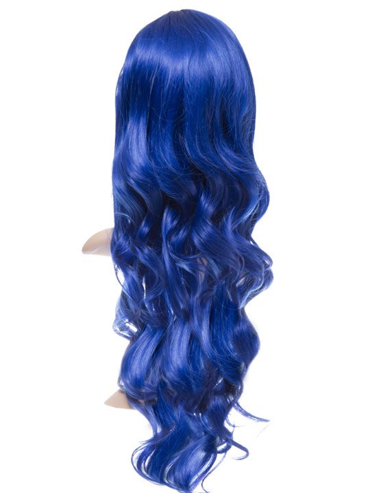 Atlantic Blue Long Curly Party Wig