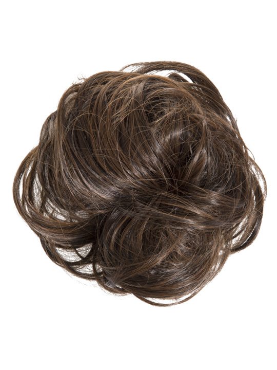 large hair scrunchie brunette