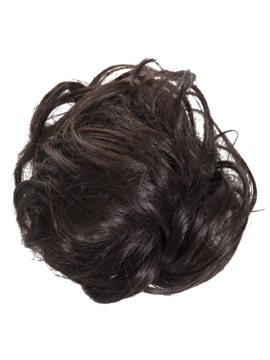 large hair scrunchie dark brown