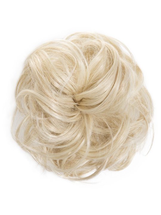 large hair scrunchie light blonde