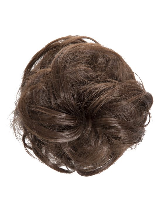 large hair scrunchie chestnut brown