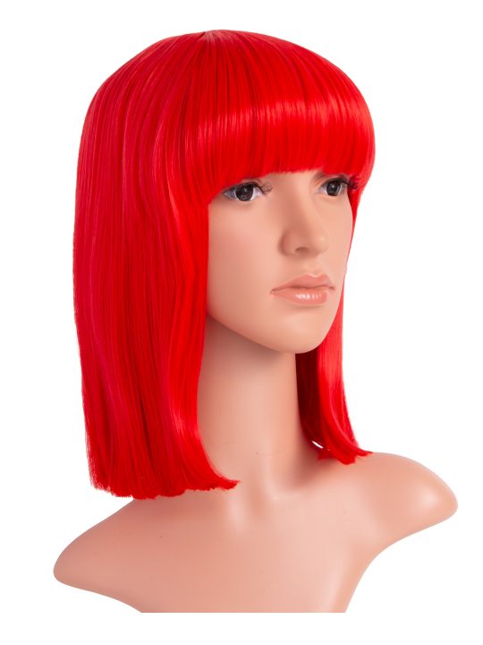 Red Long Bob Party Wig