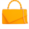Orange Asymmetric Envelope Bag