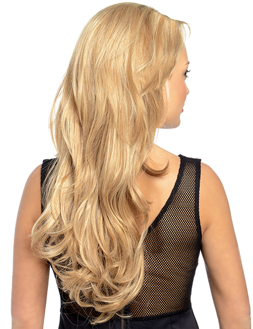 Half Head Wigs - Synthetic Hair Extensions in Black, Brown and Blonde