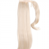 Short Straight Light Blonde Wraparound Ponytail