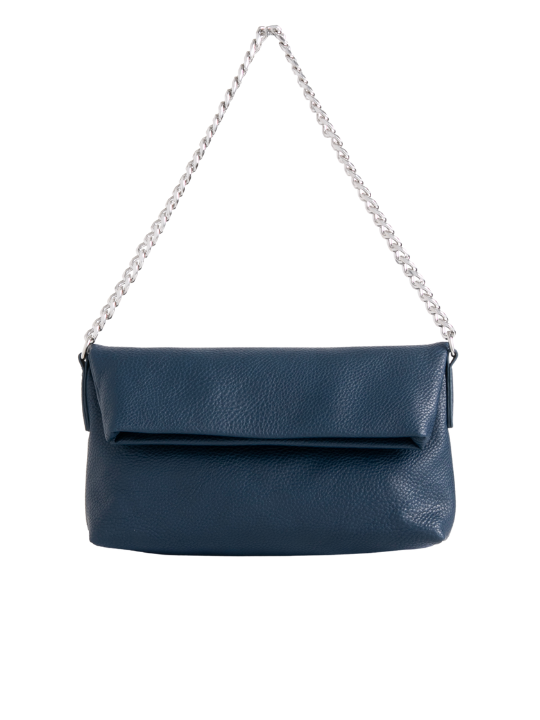 Navy Blue Wedding Clutch Bag / Suede and Reptil Leatherette 
